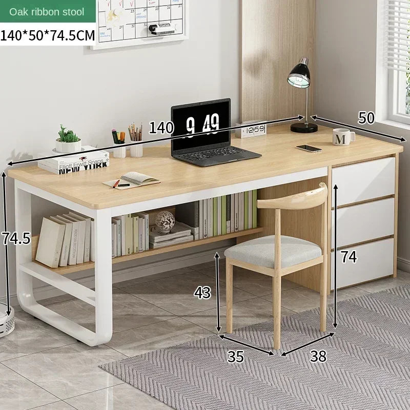 Drawers Study Office Desk Bedroom Student Setup Organizers European Computer Desk Floor Legs Mesa De Computador Modern Furniture