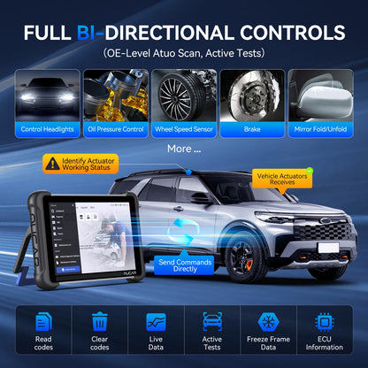 MUCAR 892BT OBD2 Scanner CANFD&DOIP Diagnostic Tool Lifetime Free Update Bi-directional Full System 34 Reset ECU Coding 64GB