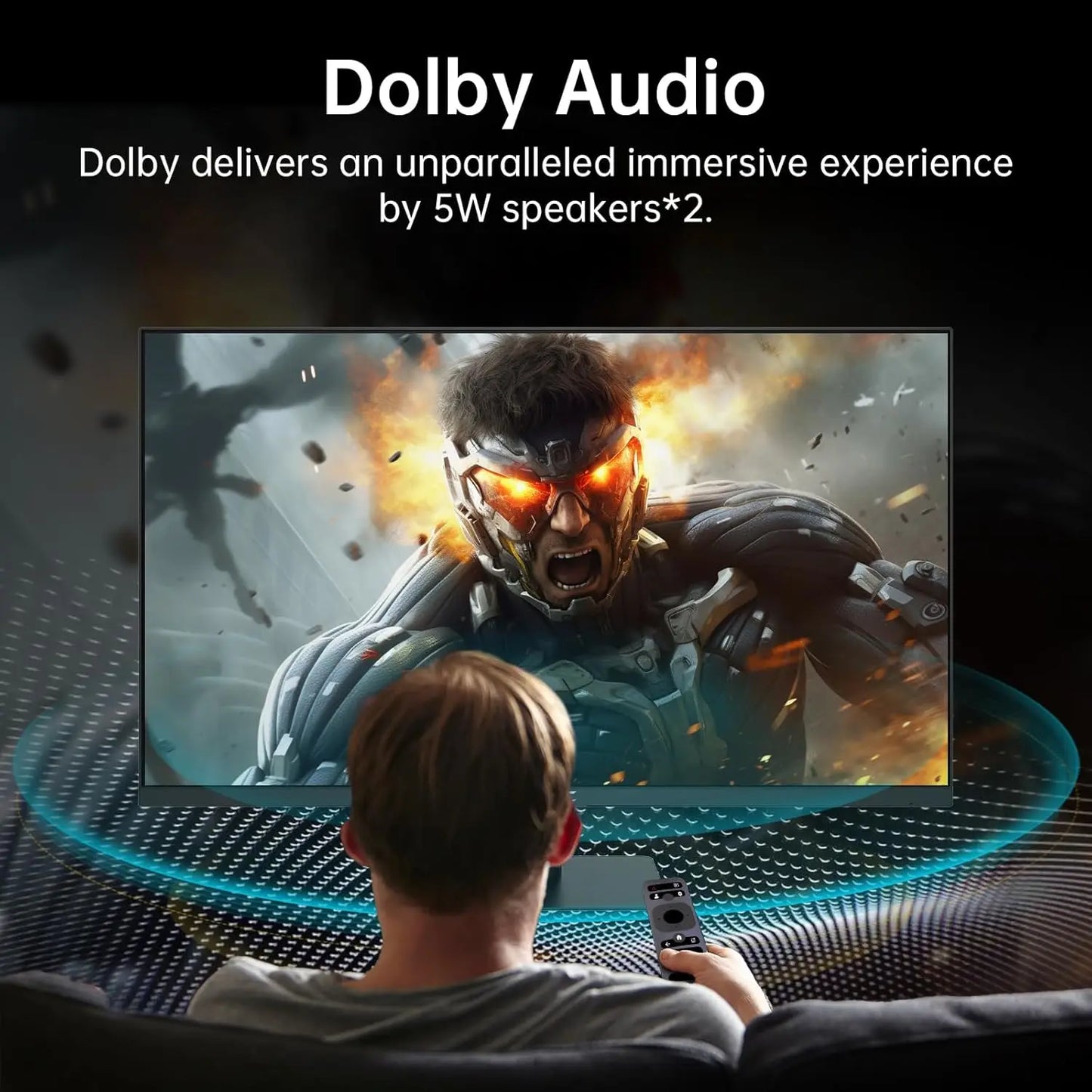 32 Inch 4K Smart Monitor with Google TV System UHD 3440x2560P Hey Google Voice Remote Netflix Licensed Dolby