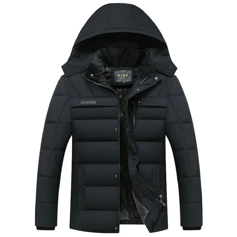 New Winter Jacket Men -15 Degree Thicken Warm Men Parkas Hooded Fleece Man's Jackets Outwear Cotton Coat Parka Jaqueta Masculina