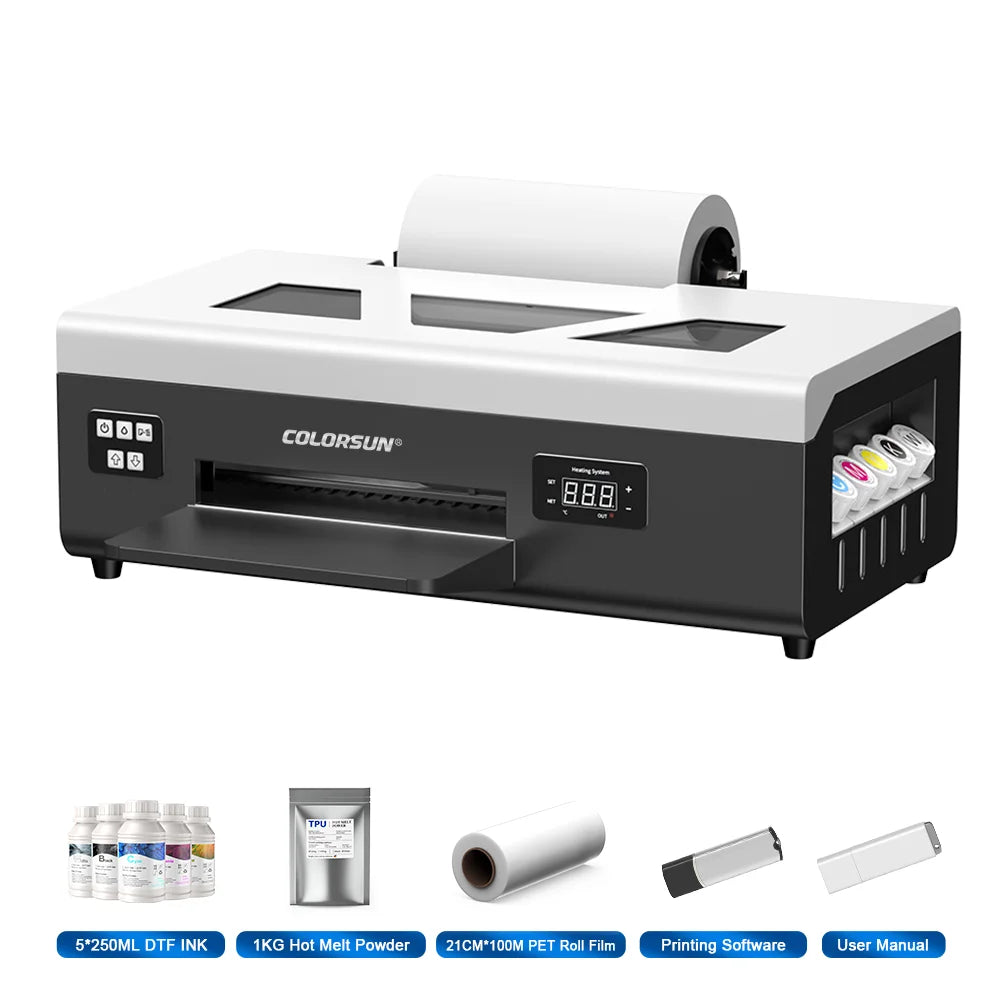 Colorsun A4 DTF Printer Impressora a4 dtf Printing Machine For Epson L805 Direct to Film DTF Printers For T-shirt Hoodies