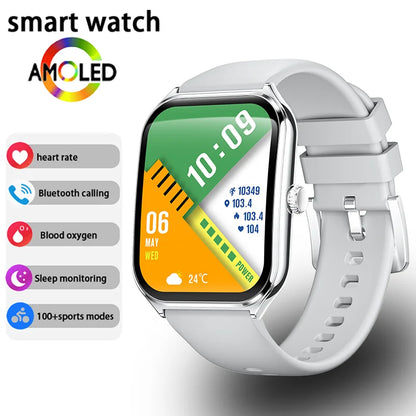 Xiaomi 2026 Ultra Thin Smart Watch men 1.96" AMOLED 360*360 HD Pixel Display Always Show Time Call Smartwatch Ladies For huawei