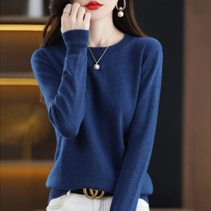 New Women Sweater O-neck Autumn Winter Basic Pullover Warm Casual Pulls Jumpers Korean Fashion Spring Knitwear Bottoming Shirt