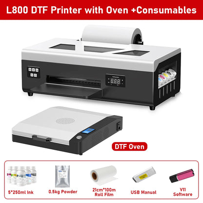 A4 DTF Printer for Epson L805 Direct to Film DTF Impresora Heat Transfer DTF Printer for Clothes Tshirt DTF Printing Machine