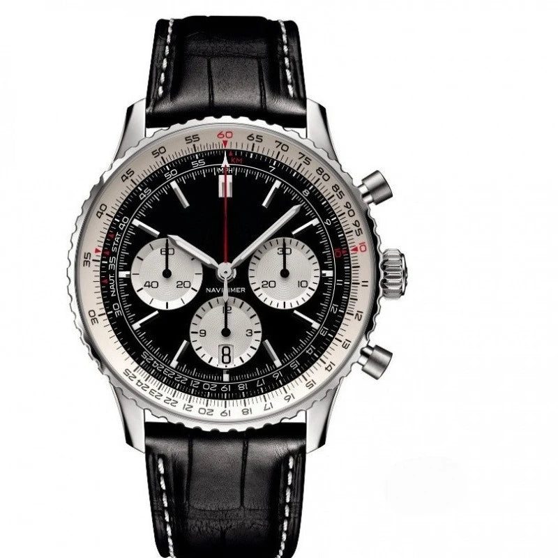 2026 Designer Luxury Watch Mens Business Quartz 6 Hands Genuine High Quality Wristwatch Stainless Steel Band Calendar Function