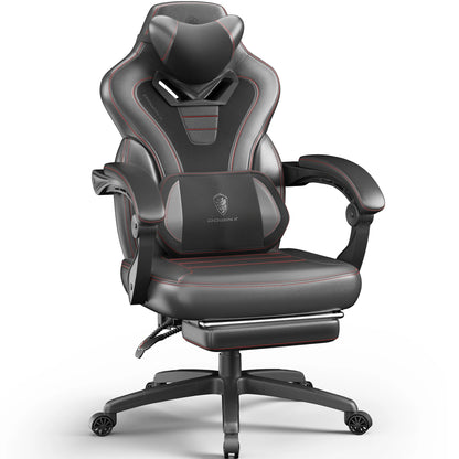 Dowinx Fabric Gaming Chair with Footrest, Big and Tall Gaming Chair for Heavy People, Computer/PC Gamer Chair for Adult