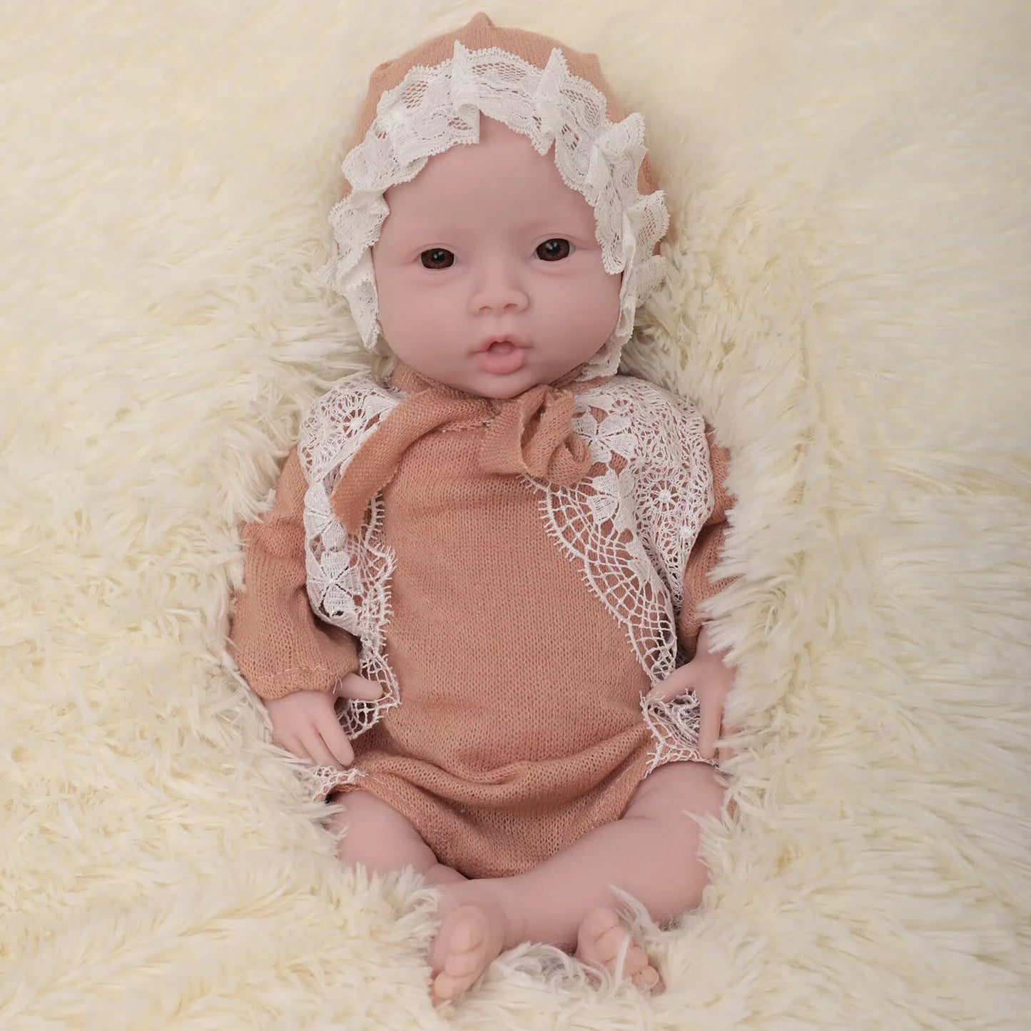 Herpinker 47cm 3KG Full Silicone Reborn Baby 18.5inch Baby Girl Boy Doll Toys Soft Silicone Realistic Toys Bebe Children Gift