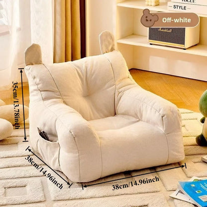 Two-in-One Cartoon Sofa Pet Bed for Cats and Dogs -Extra Soft with Raised Backrest, Washable. Small Pet Bed, Available in3Colors