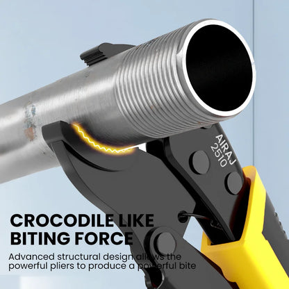 5 pcs AIRAJ Locking Pliers Set Quick Release Curved Mouth Powerful Pliers Versatile Tool For Strong Clamping/Twisting/Metal Bend