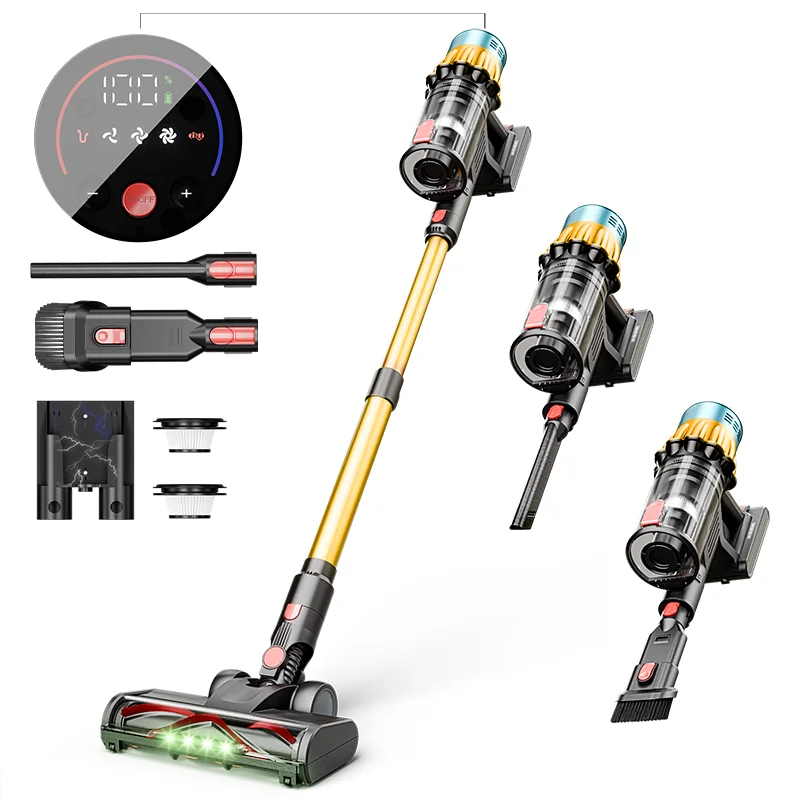 Lightweight Cordless Stick Vacuum Cleaner,45KPA Convenient for Hard Floors, Rechargeable Handheld Vacuum Cleaner