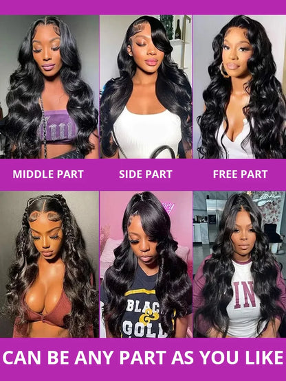 40 50 Inch 13x4 13x6 Body Wave HD Lace Frontal Human Hair Wigs For Women 7x5 Glueless Hd Lace Front Wig PrePlucked 300% Density