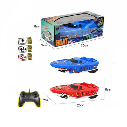 Mini RC Boat High-Speed Remote Control Boats Child Model Water Racer RC Boats Kids Boys Outdoor Pool Toys Gifts for Boy Adults