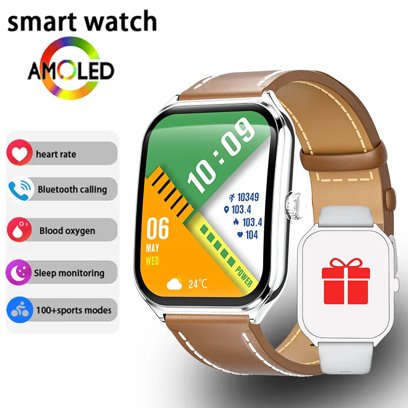 Xiaomi 2026 Ultra Thin Smart Watch men 1.96" AMOLED 360*360 HD Pixel Display Always Show Time Call Smartwatch Ladies For huawei