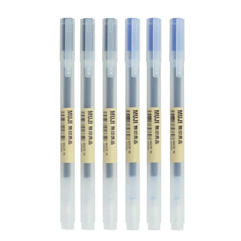 6/8Pcs/Set MUJIs Gel Pen Black/Red/Blue 0.38/0.5mm Ink Japan Color Pen Office School Ballpoint Pen Japanese Kawaii Stationery