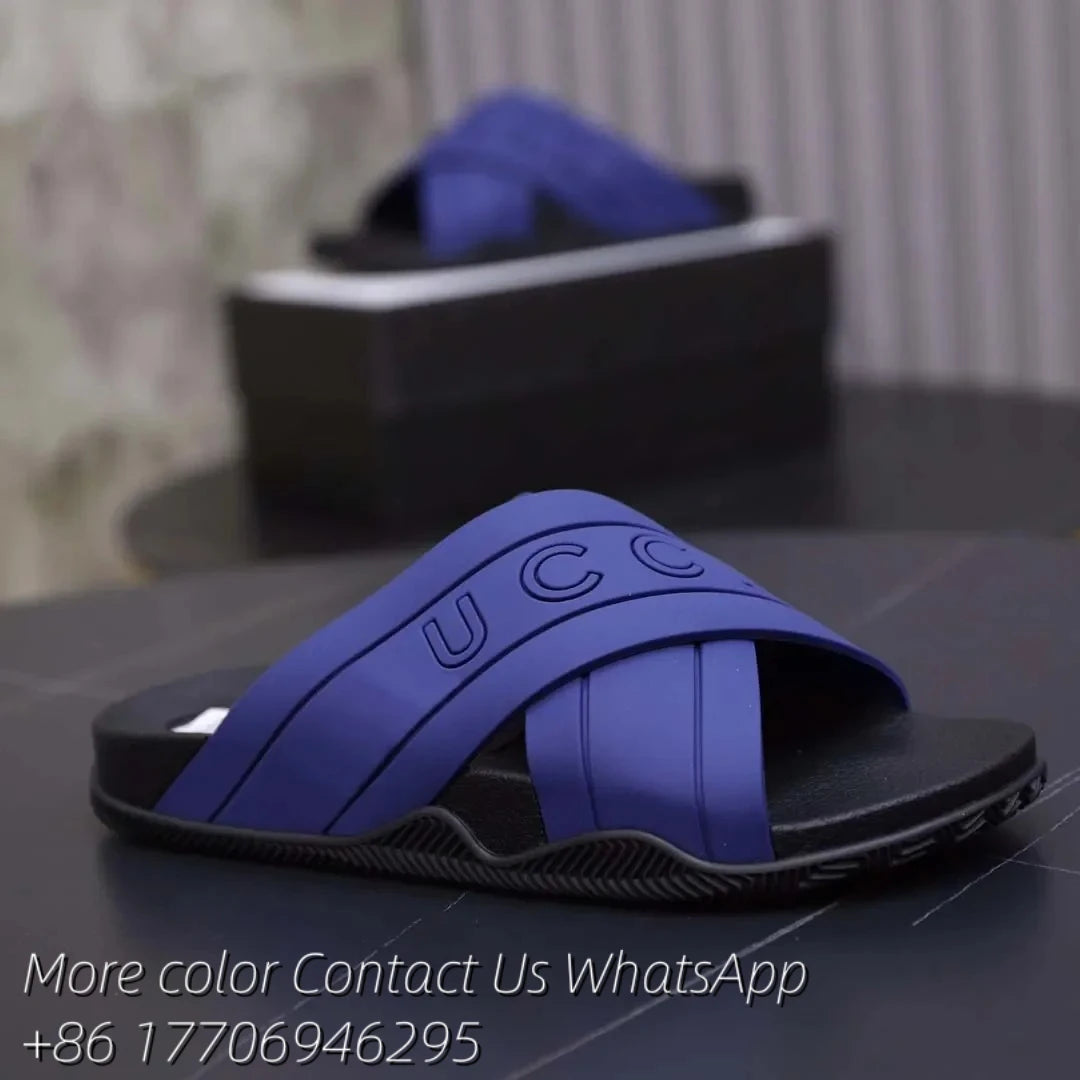 Designer Sandal Women Men Rubber Leather Slide Sandal Dress Shoe Wedges Sandal Beach Slippers Luxury Summer Platform