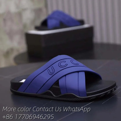 Designer Sandal Women Men Rubber Leather Slide Sandal Dress Shoe Wedges Sandal Beach Slippers Luxury Summer Platform