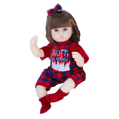 42CM Baby Reborn Doll Toys For Girls Sleeping Accompany Doll Realistic Lifelike Soft Toddler Bebe Reborn Birthday Present Gifts