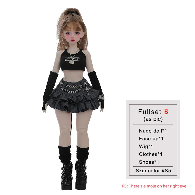 Shuga Fairy 1/4  Pearl BJD Doll  New Design Sweetheart Girly Face Meat Leg BJD Doll Toys Pure Handicraft Art Ball Jointed Doll