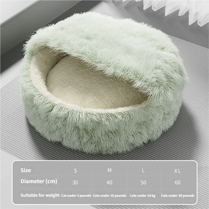 Cat Nest Winter Warm Semi Enclosed Cat Safety Nest Cat Bed Cat Mat Sleeping Cat Sofa Pet Nest