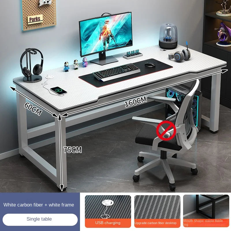 Shelf Living Room Office Desk Storage Standing Floor Metal Arbenic Computer Desks European Black Mesa De Escritorio Furniture