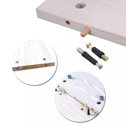 ALLSOME 6/8/10mm Dowelling Jig, 3 In 1 Wood Drilling Guide Locator Adjustable Dowel Jig Kit For DIY Woodworking Tool