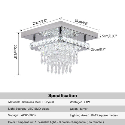 Modern Luxury Crystal Led Pendant Light Rain Drop Chandelier Ceiling Lamp Dining Living Room Nordic Decor Indoor Hanging Fixture