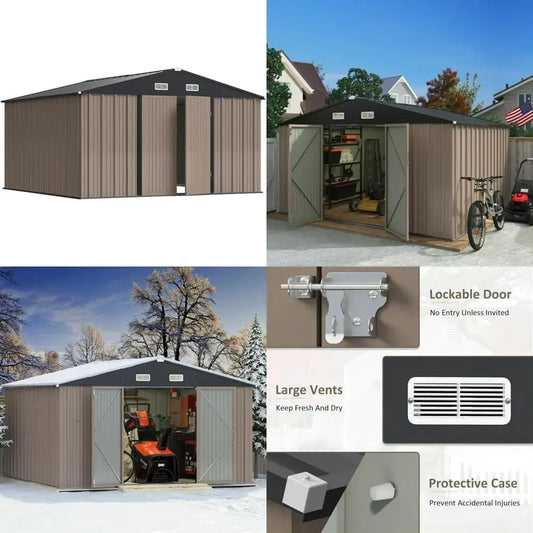 secure metal outdoor storage sheds for 10x10ft spaces
