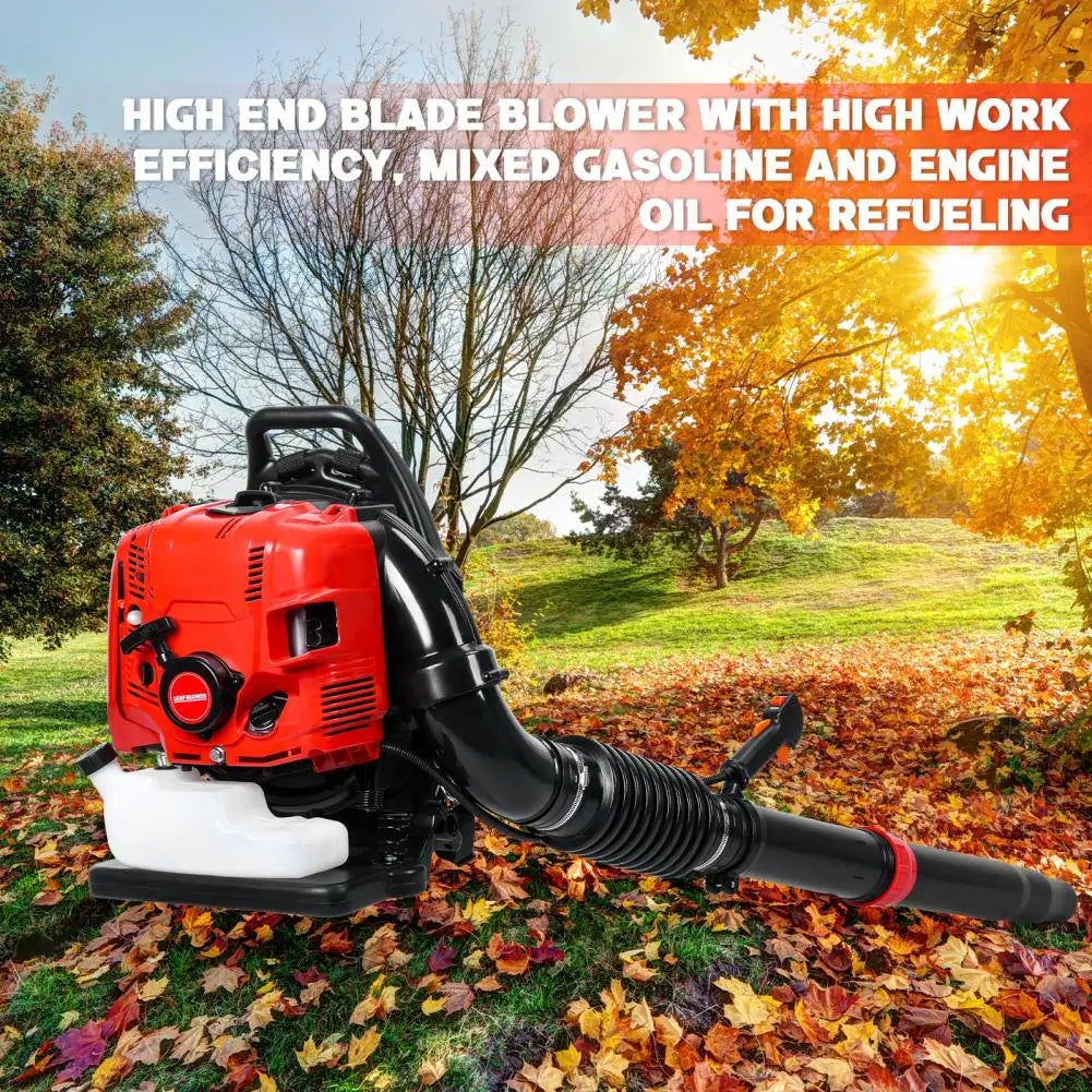 Leaf Blower, 75.6CC 4-Stroke Backpack Gas Leaf Blower, Snow Blower, Up to 900 CFM and 210 MPH, Variable Speed, Cruise Control