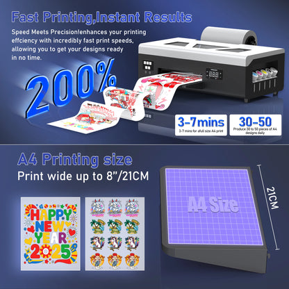 Colorsun A4 DTF Printer Impressora a4 dtf Printing Machine For Epson L805 Direct to Film DTF Printers For T-shirt Hoodies