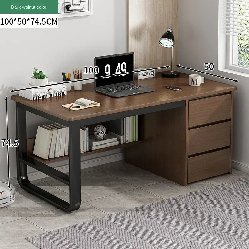 Drawers Study Office Desk Bedroom Student Setup Organizers European Computer Desk Floor Legs Mesa De Computador Modern Furniture