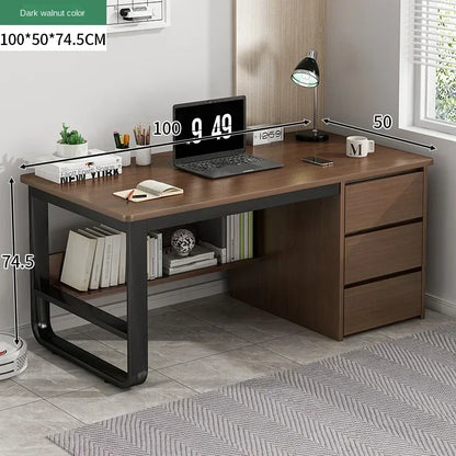 Drawers Study Office Desk Bedroom Student Setup Organizers European Computer Desk Floor Legs Mesa De Computador Modern Furniture