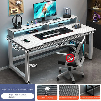 Shelf Living Room Office Desk Storage Standing Floor Metal Arbenic Computer Desks European Black Mesa De Escritorio Furniture