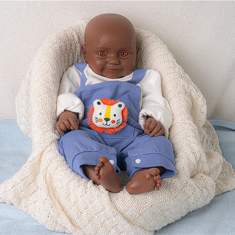 18.5-inch (approximately 47.0 cm) simulation full silicone baby doll, lifelike reincarnation doll, toy and collectible version