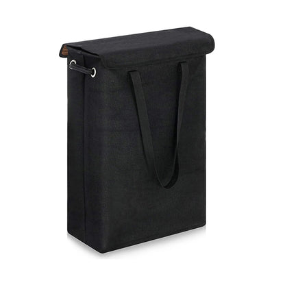 Dirty Clothes Hamper with Lid Collapsible Cotton-Like Linen Laundry Hamper for Home Bathroom or Travel Local Delivery