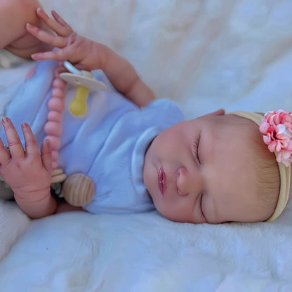 21inch 52cm Already Painted Finished Reborn Baby Doll Laura Handmade Reborn Preemie Baby Newborn Kids Toy Figure Gift Girl Dolls