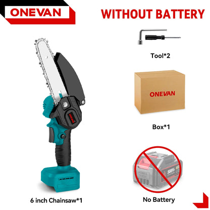 ONEVAN 3500W Brushless Telescoping Pole Electric Chainsaw 3-IN-1 High Branch Scissors Garden Pruning Tool For ONEVAN 18V Battery