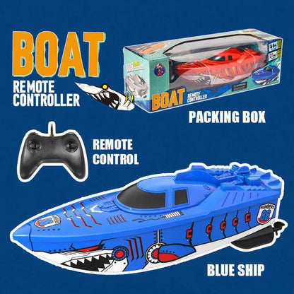 Mini RC Boat High-Speed Remote Control Boats Child Model Water Racer RC Boats Kids Boys Outdoor Pool Toys Gifts for Boy Adults