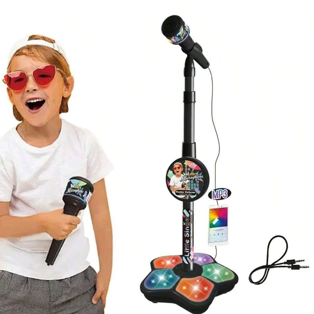 Kids Microphone Stand Toy, Portable Children's Karaoke Electronic, Durable Party Karaoke Microphone Stand, Kids Karaoke Machine