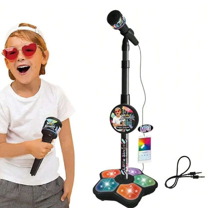 Kids Microphone Stand Toy, Portable Children's Karaoke Electronic, Durable Party Karaoke Microphone Stand, Kids Karaoke Machine
