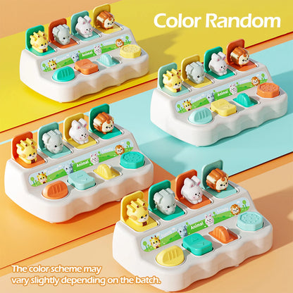 Montessori Pop up Animal Toys and Learning Boxes - Enhance Logic and Motor Skills, Suitable for Children's Birthday Gifts