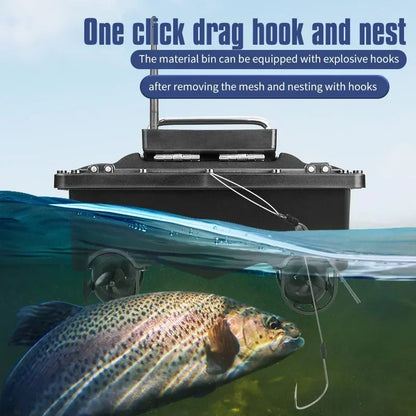 RC Bait Ship 600m 16GPS 2KG Load bearing Automatic Return  Light Illumination Sonar Waterproof High Speed Cruise Night Fishing