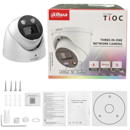 Dahua 8MP Camera IPC-HDW3849H-AS-PV S5 Series Smart Dual Light Active Deterrence Fixed-focal WizSense Two-way Talk SD Card Slot