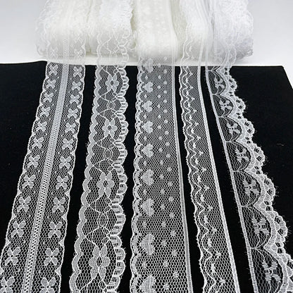 5 Meters White Black Lace Ribbon Assorted Pattern Trims for Gift Wrapping Christmas Wedding Decorations DIY Crafts Sewing Supply