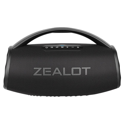 Zealot-S97 80W high power bluetooth speaker portable RGB colorful light waterproof wireless subwoofer 360 stereo surround TWS FM