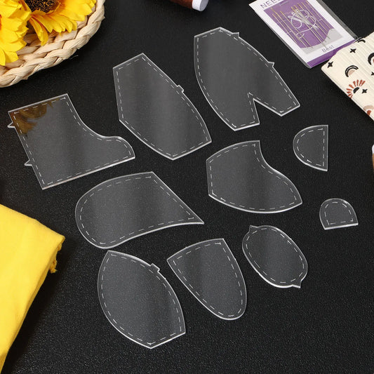 Bear template acrylic sewing pattern template ruler set is easy to operate and suitable for multi-purpose tailoring