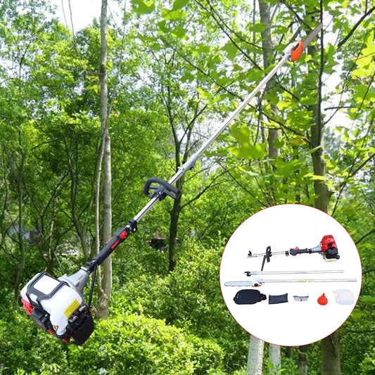 Gas Powered 12" Tree Trimmer Saw – Pole Pruner Chainsaw for Pruning, Tree Care, and Branch Removal