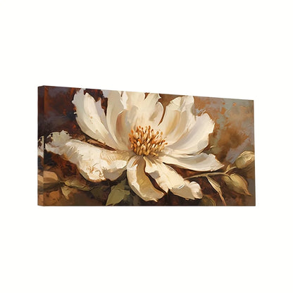 Canvas Wrapped Poster Frame Art Flower Painting Birthday Gift Bedroom Office Living Room Wall Decoration Home Dorm Decoration