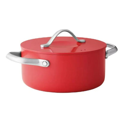 MEMBER MARK 11Piece Modern Ceramic Cookware Set in Red 23x15x11