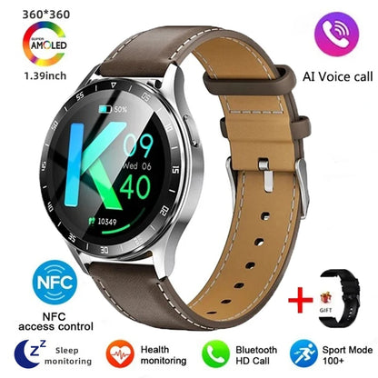 2024 New Bluetooth Call Smart Watch High end Men's Multi sport Mode NFCIP67 Waterproof Fitness Women's Smart Electronic Watch