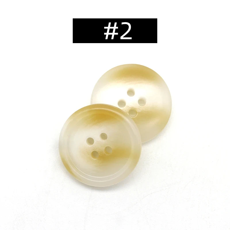 20pcs Resin 4 Holes Buttons Sewing Accessories Size Complete for Clothing Decorative Plastic Buttons Handmade DIY